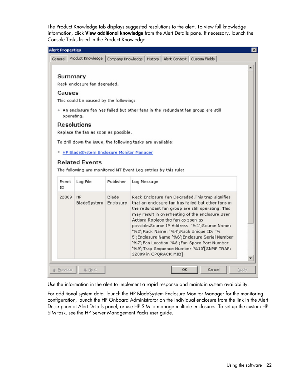 HP ProLiant BL465c Server Blade User Manual | Page 22 / 73