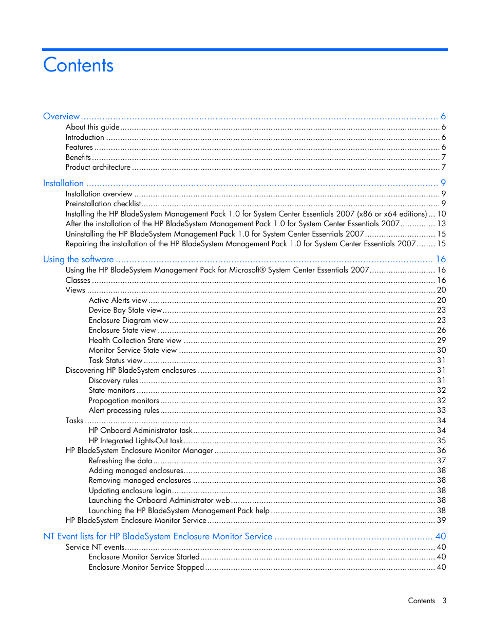 HP ProLiant BL465c Server Blade User Manual | Page 3 / 73