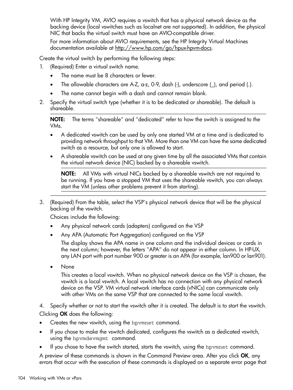 HP Matrix Operating Environment Software User Manual | Page 104 / 148