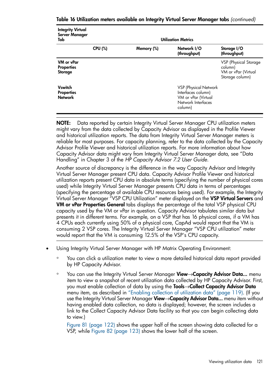 HP Matrix Operating Environment Software User Manual | Page 121 / 148