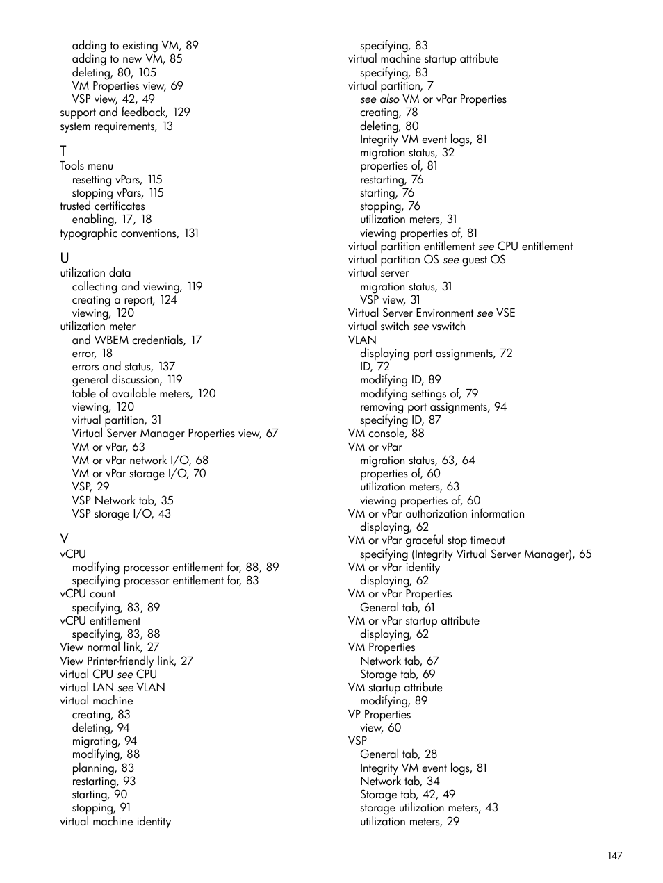 HP Matrix Operating Environment Software User Manual | Page 147 / 148
