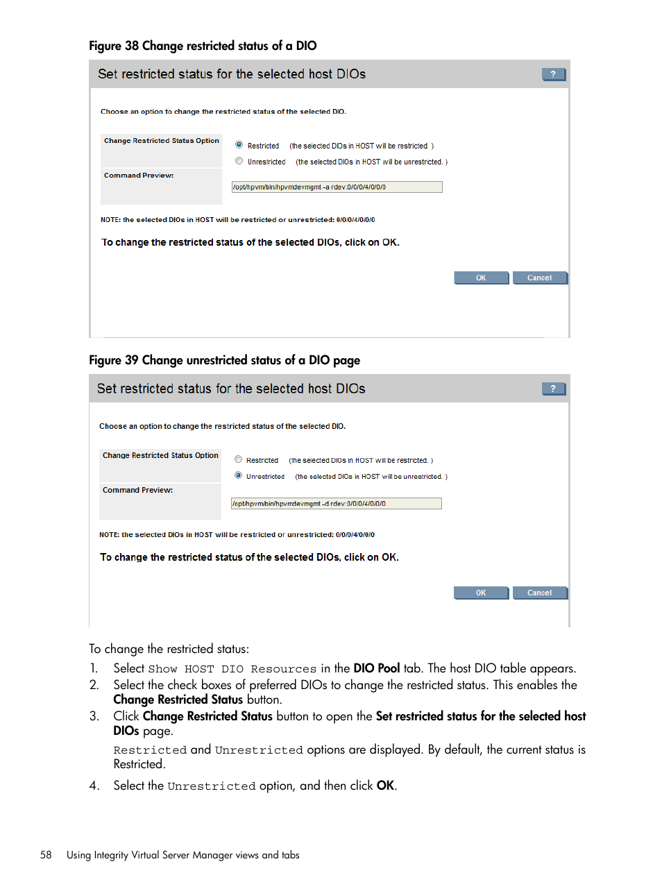 HP Matrix Operating Environment Software User Manual | Page 58 / 148