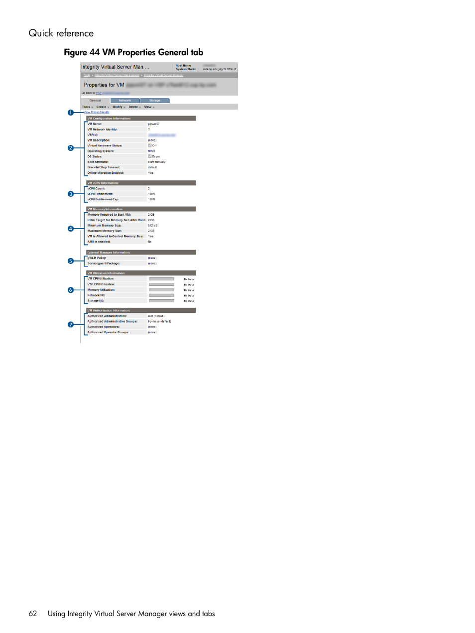 Quick reference | HP Matrix Operating Environment Software User Manual | Page 62 / 148