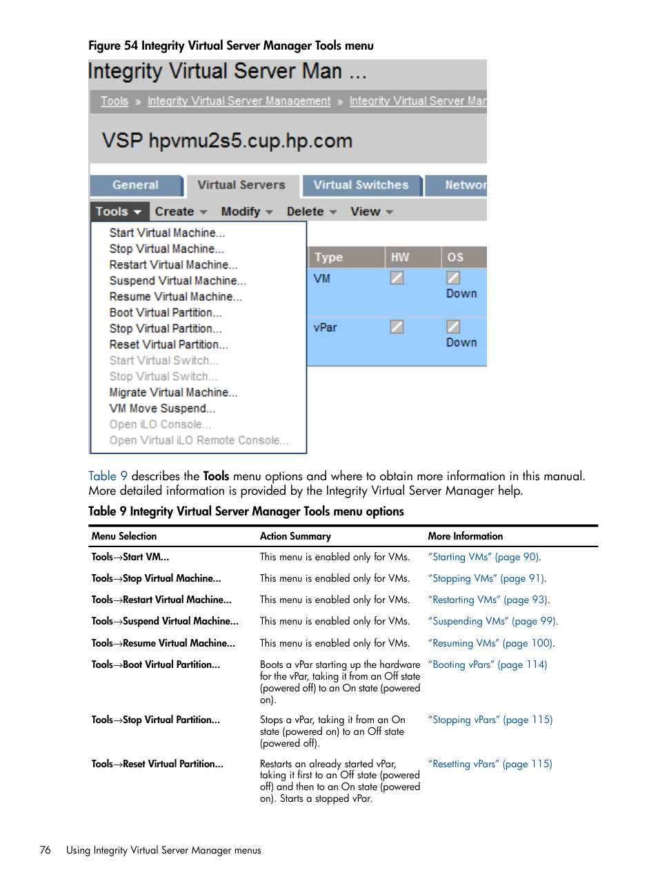 Figure 54 | HP Matrix Operating Environment Software User Manual | Page 76 / 148