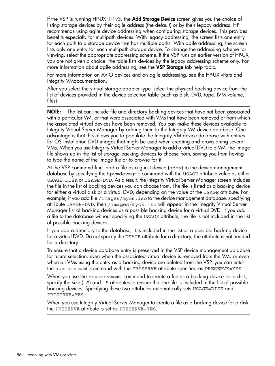 HP Matrix Operating Environment Software User Manual | Page 86 / 148