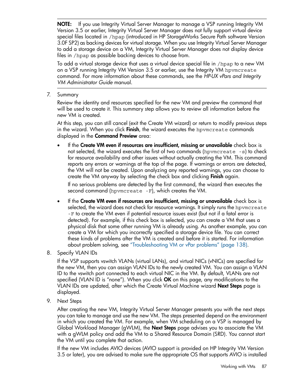 HP Matrix Operating Environment Software User Manual | Page 87 / 148
