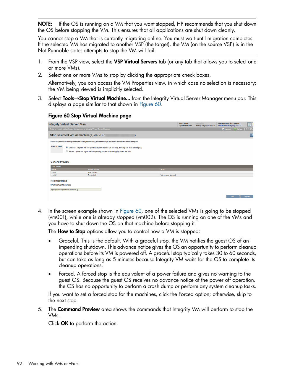 HP Matrix Operating Environment Software User Manual | Page 92 / 148