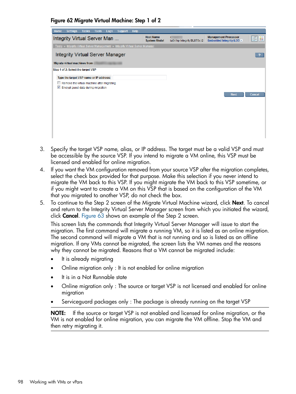 Figure 62 | HP Matrix Operating Environment Software User Manual | Page 98 / 148