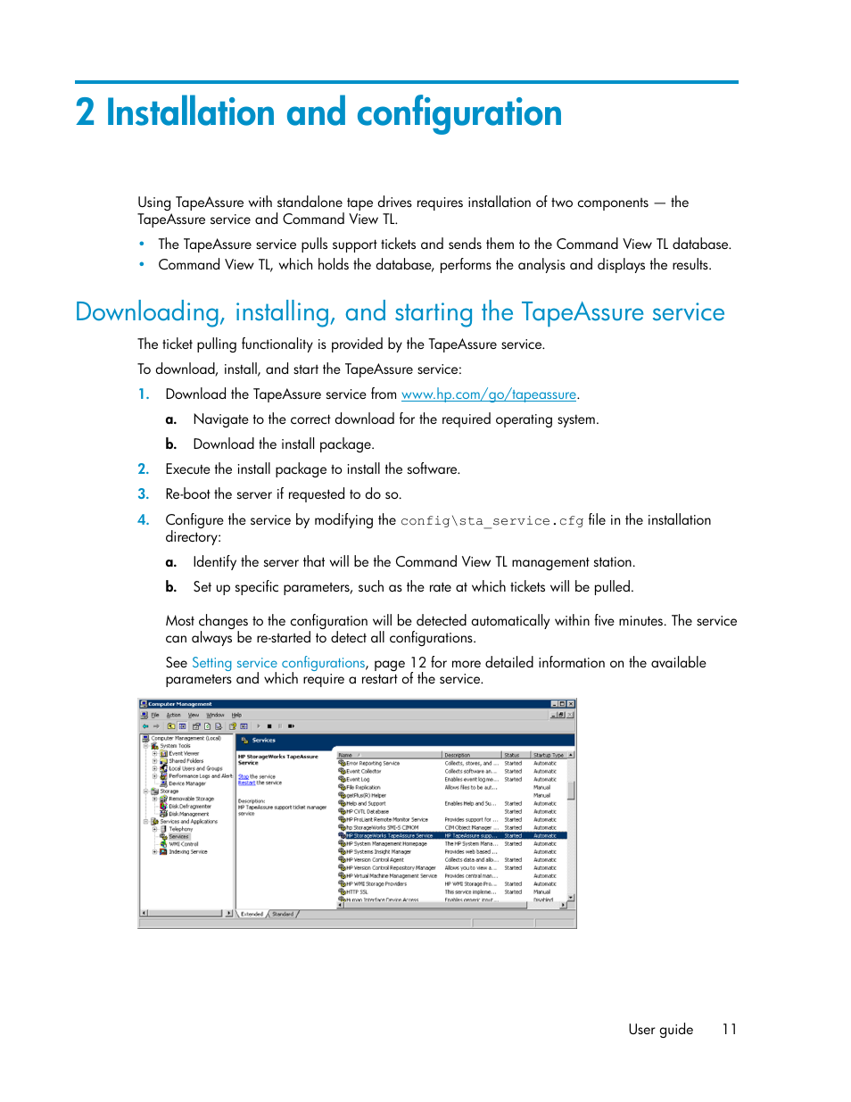 2 installation and configuration | HP StoreEver Ultrium Tape Drives User Manual | Page 11 / 40