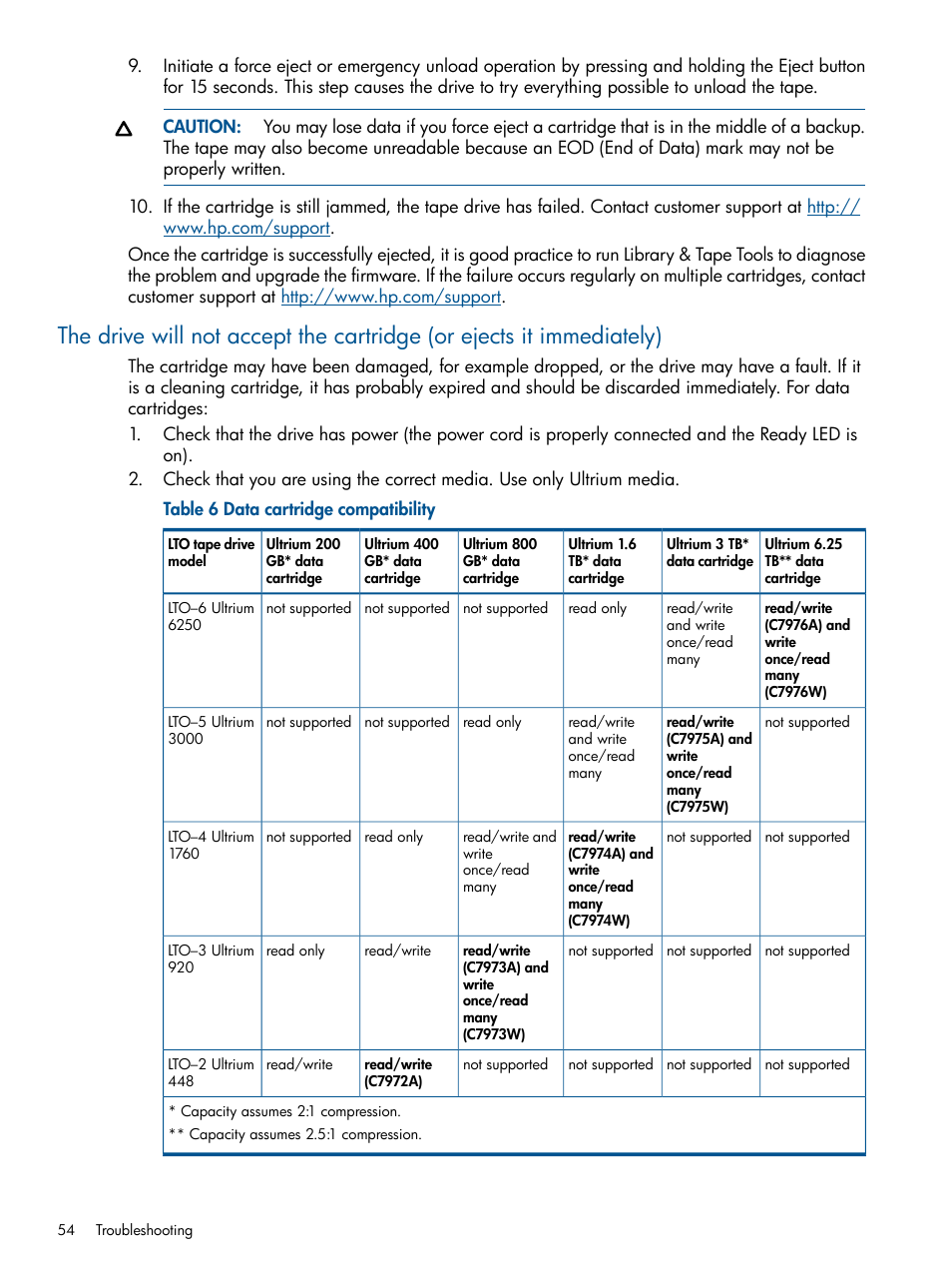 HP StoreEver Ultrium Tape Drives User Manual | Page 54 / 60