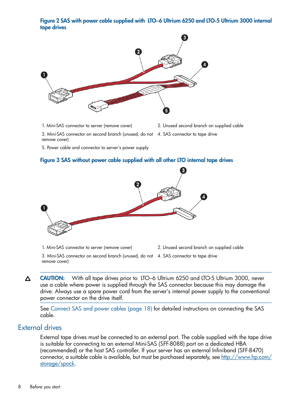 External drives | HP StoreEver Ultrium Tape Drives User Manual | Page 8 / 60