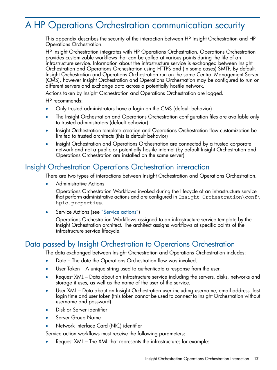 HP Matrix Operating Environment Software User Manual | Page 131 / 137