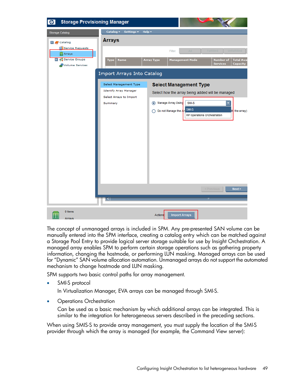 HP Matrix Operating Environment Software User Manual | Page 49 / 137