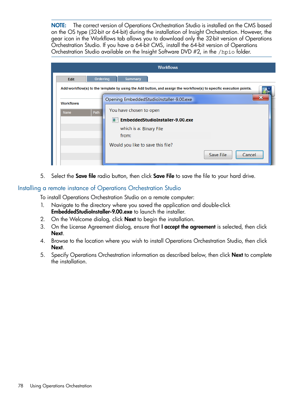 HP Matrix Operating Environment Software User Manual | Page 78 / 137