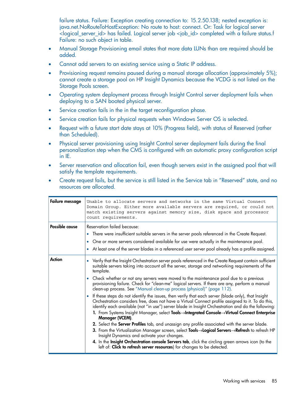HP Matrix Operating Environment Software User Manual | Page 85 / 137