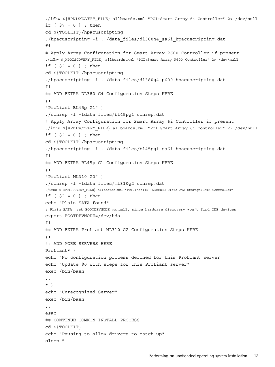 HP Scripting Toolkit for Linux User Manual | Page 17 / 68