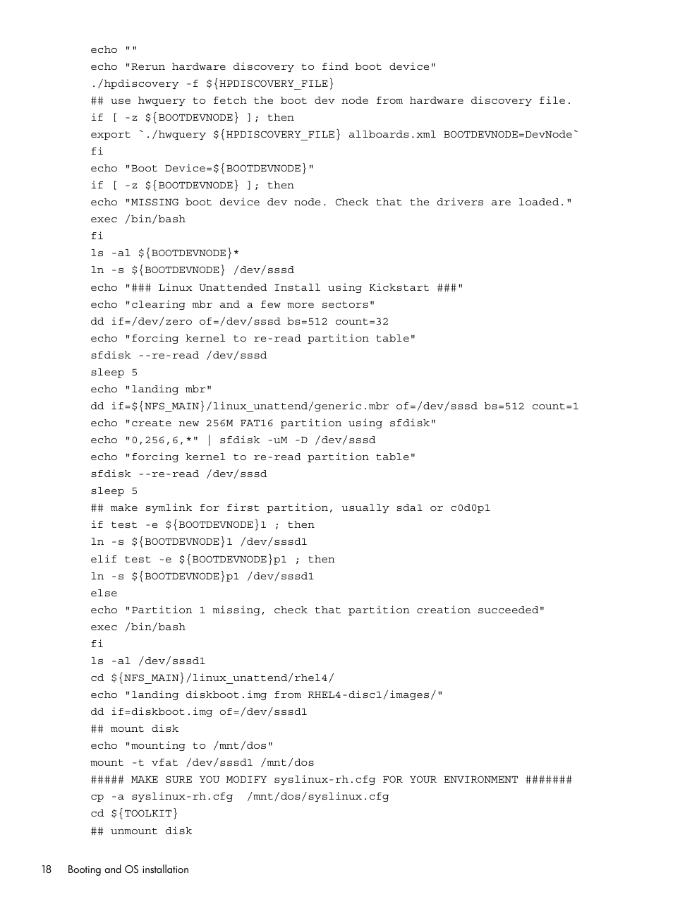 HP Scripting Toolkit for Linux User Manual | Page 18 / 68