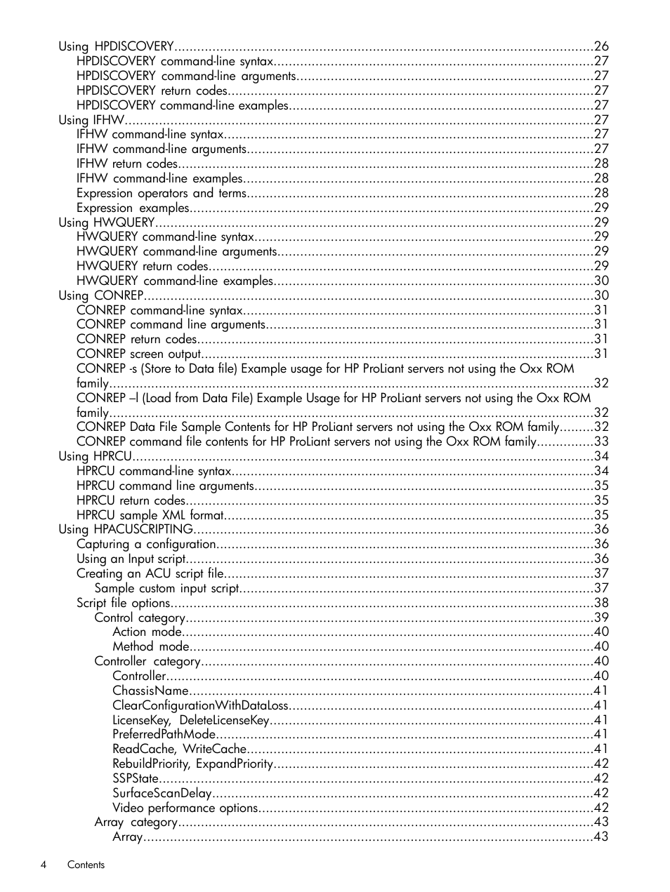 HP Scripting Toolkit for Linux User Manual | Page 4 / 68