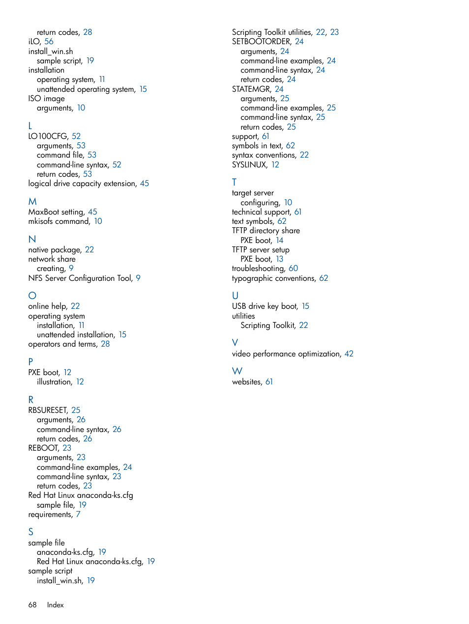 HP Scripting Toolkit for Linux User Manual | Page 68 / 68