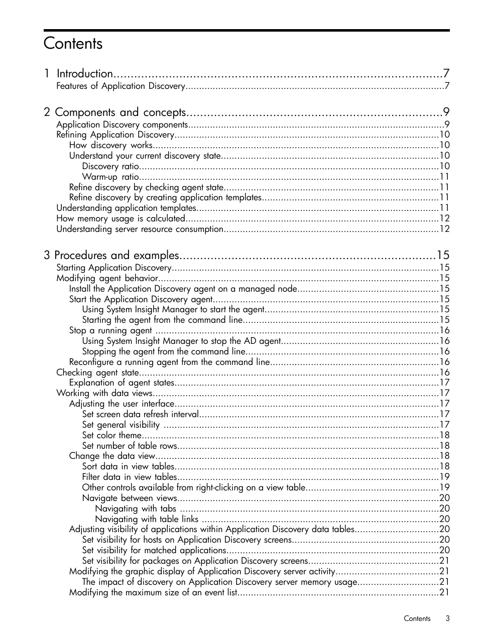 HP Matrix Operating Environment Software User Manual | Page 3 / 79