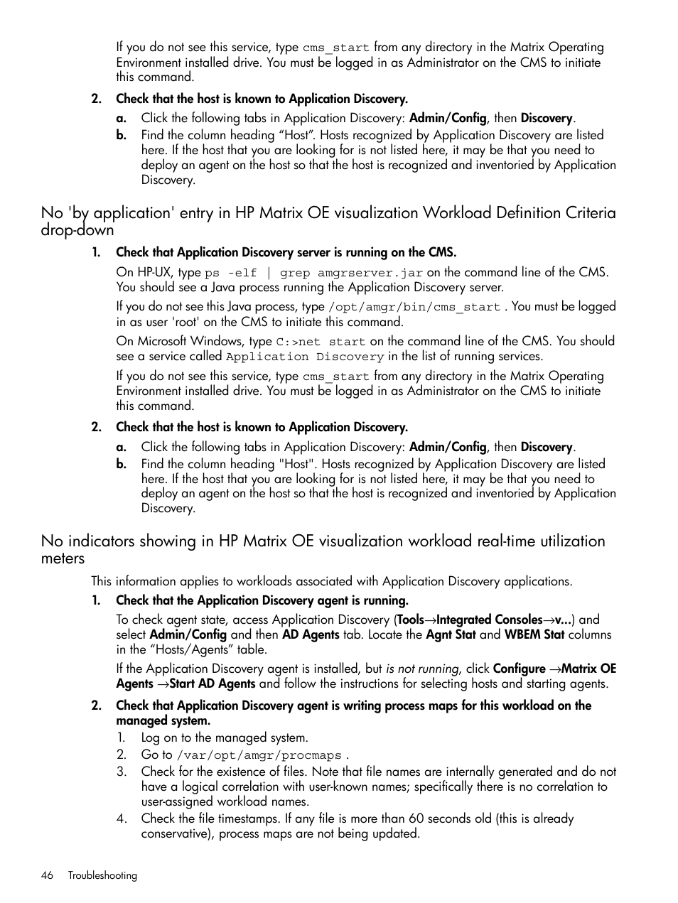 HP Matrix Operating Environment Software User Manual | Page 46 / 79