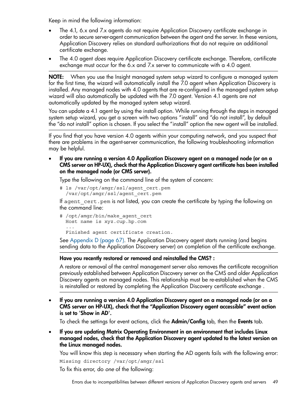 HP Matrix Operating Environment Software User Manual | Page 49 / 79