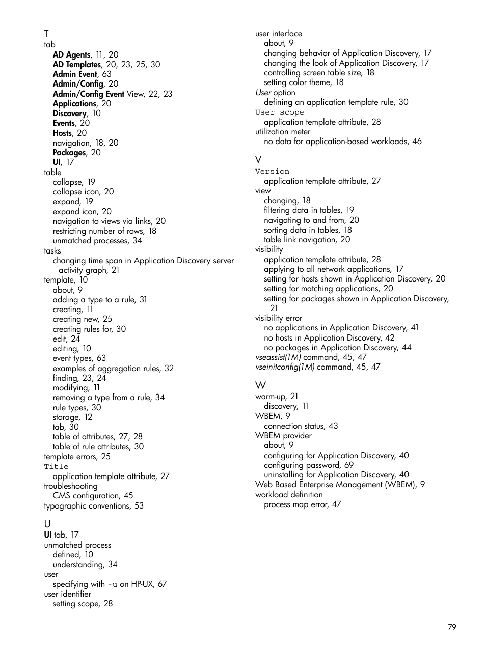 HP Matrix Operating Environment Software User Manual | Page 79 / 79