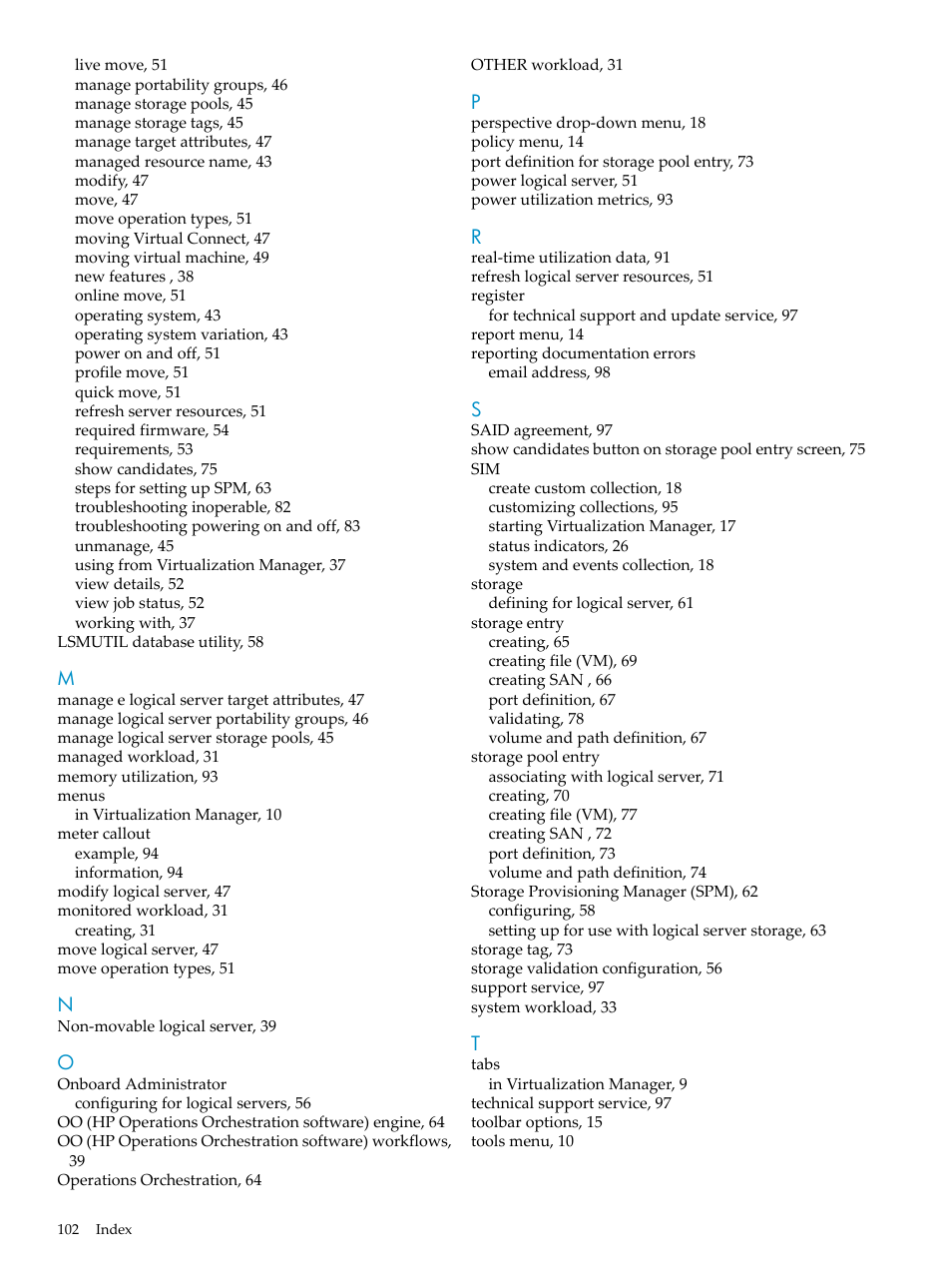 HP Matrix Operating Environment Software User Manual | Page 102 / 104