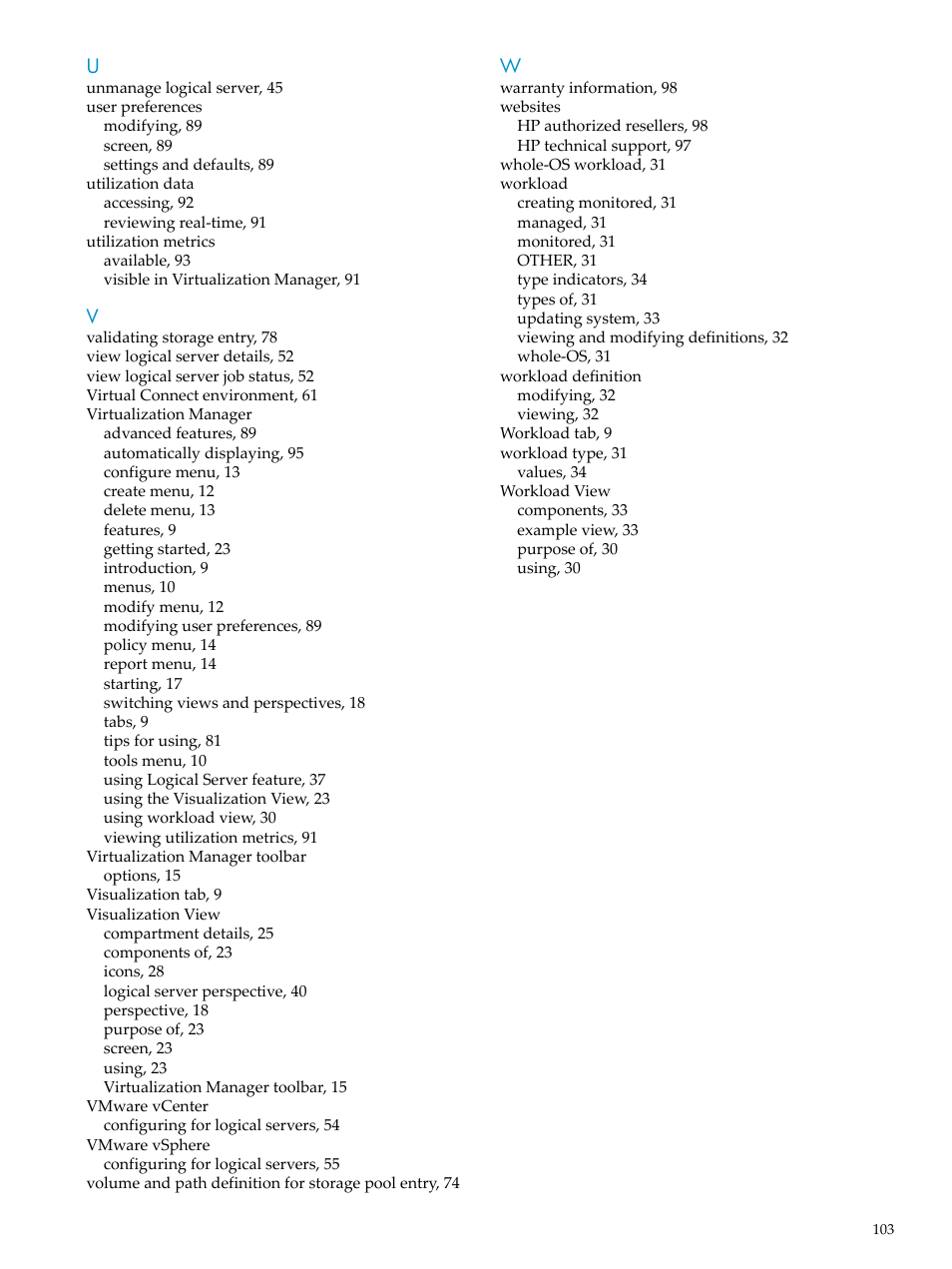 HP Matrix Operating Environment Software User Manual | Page 103 / 104