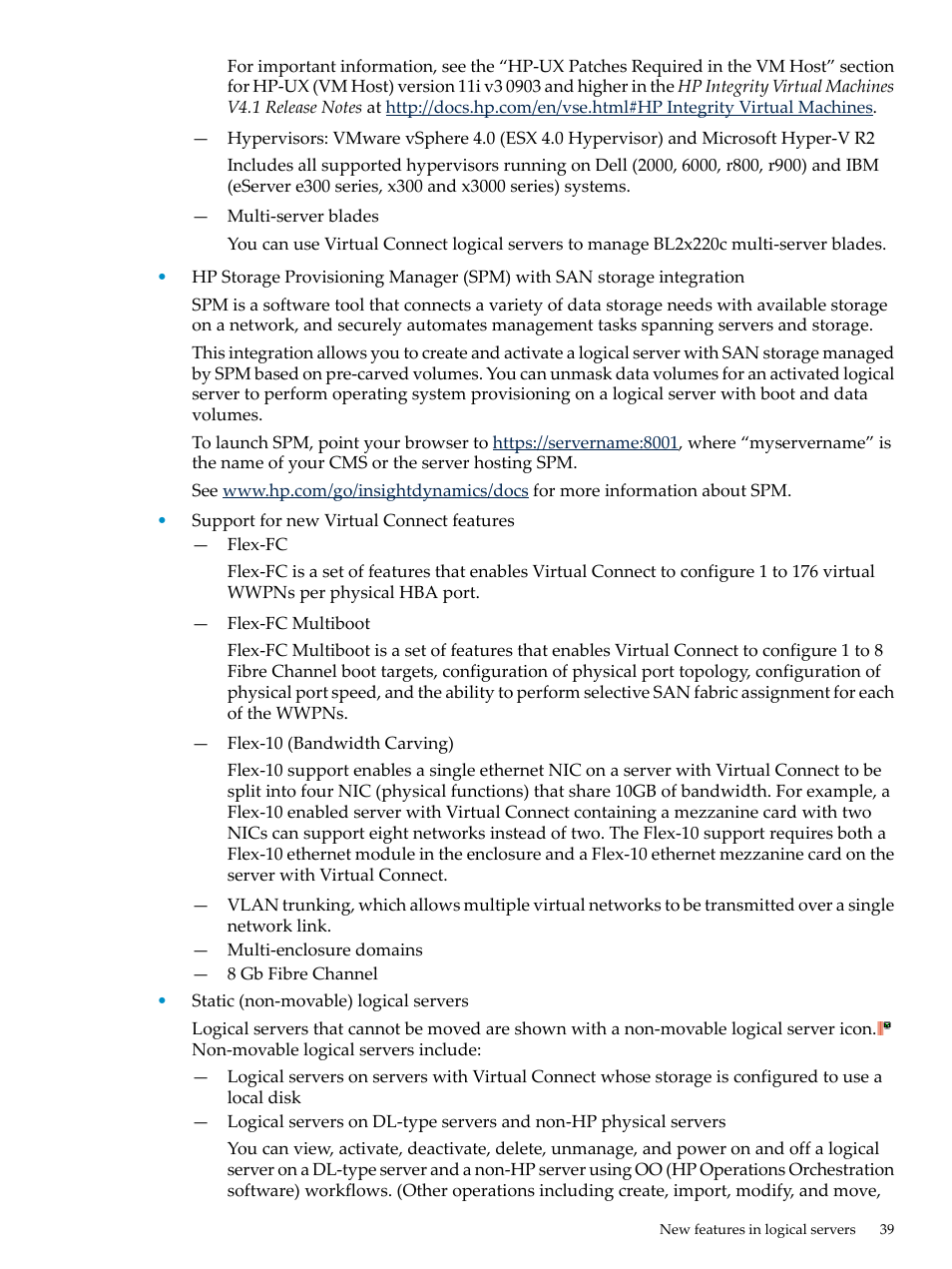 HP Matrix Operating Environment Software User Manual | Page 39 / 104