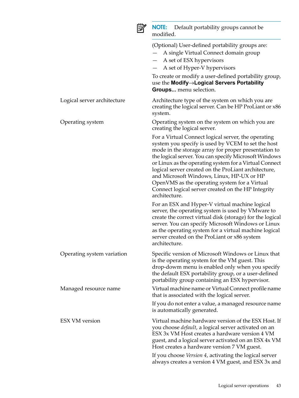 HP Matrix Operating Environment Software User Manual | Page 43 / 104