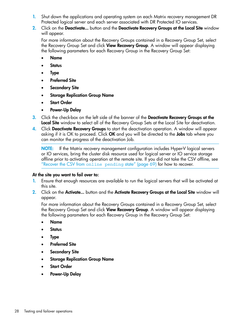 HP Matrix Operating Environment Software User Manual | Page 28 / 74