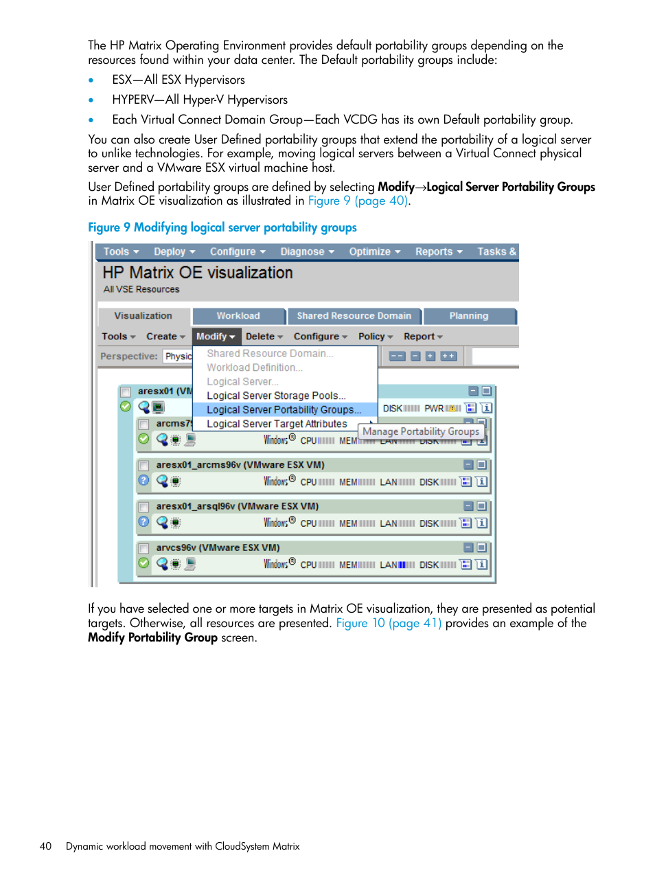 HP Matrix Operating Environment Software User Manual | Page 40 / 74