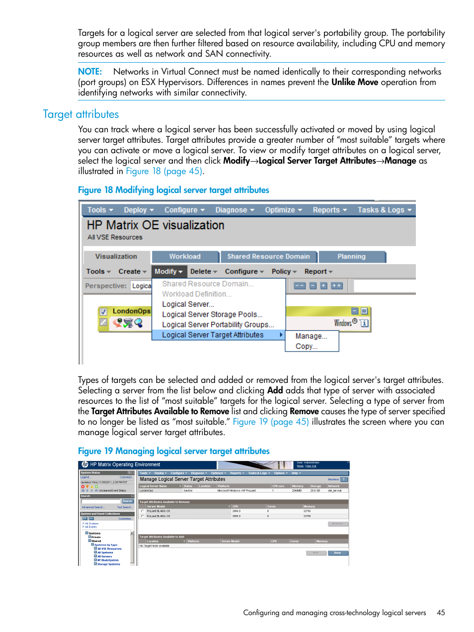 Target attributes | HP Matrix Operating Environment Software User Manual | Page 45 / 74
