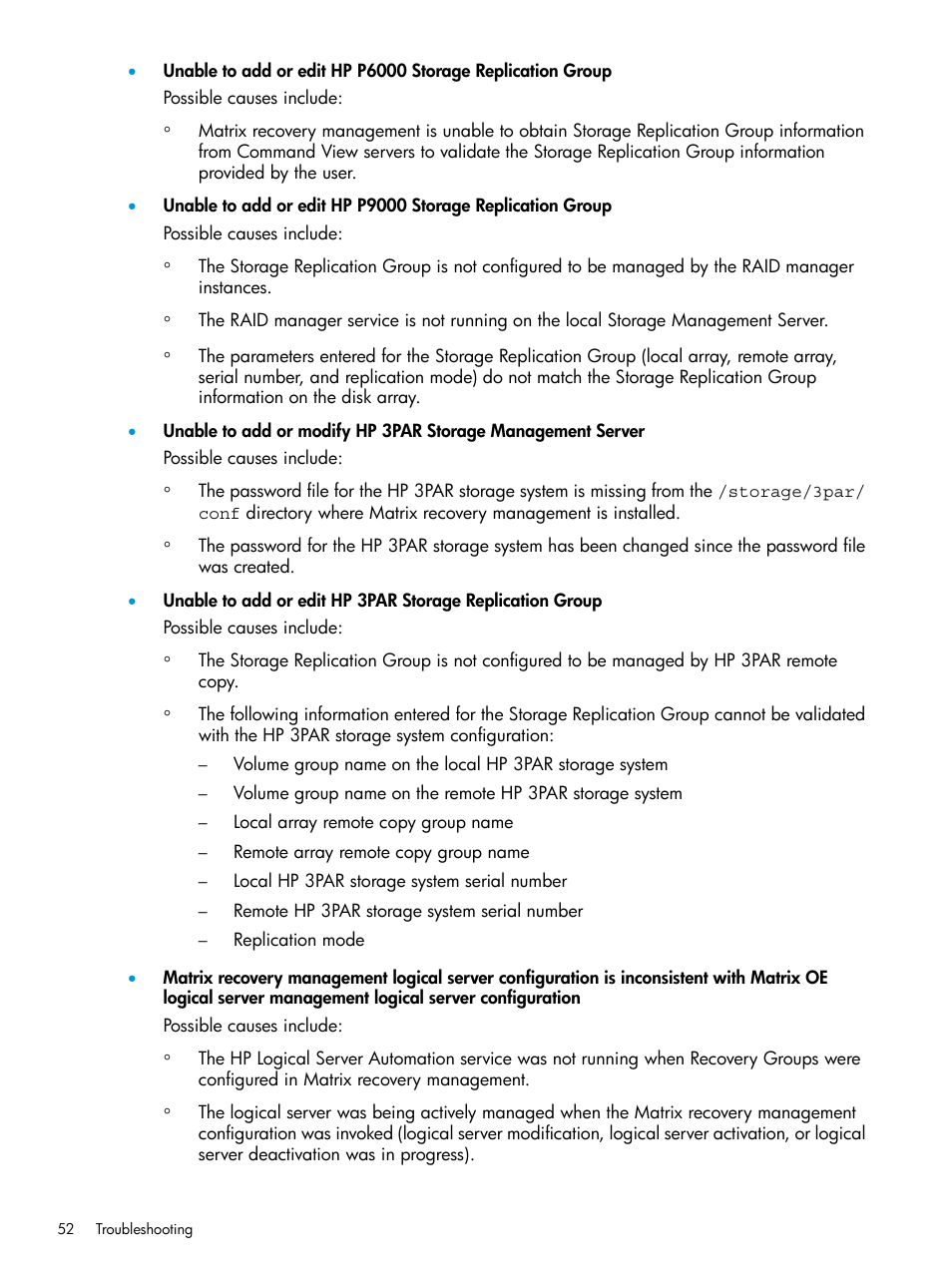 HP Matrix Operating Environment Software User Manual | Page 52 / 74