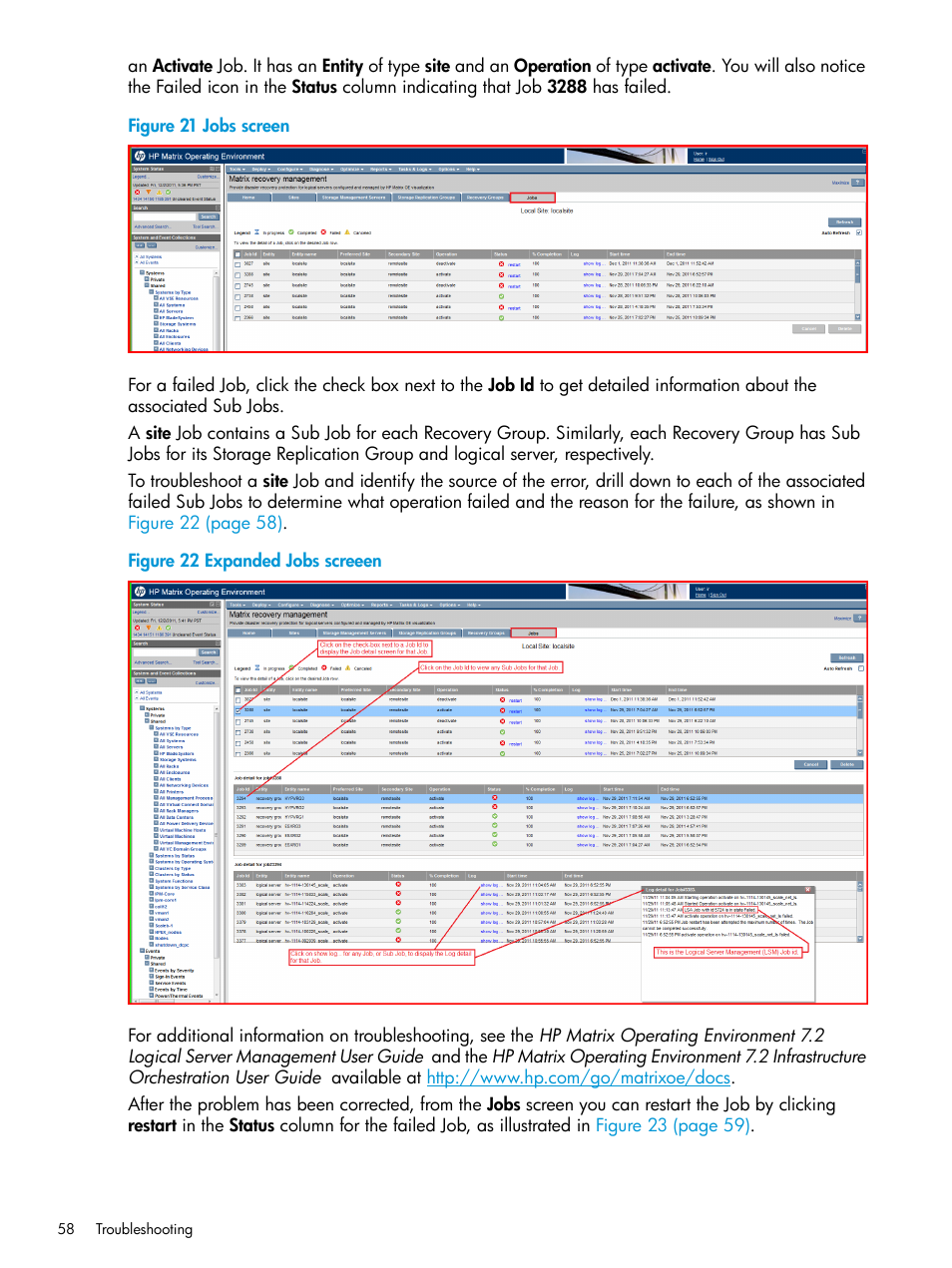 HP Matrix Operating Environment Software User Manual | Page 58 / 74