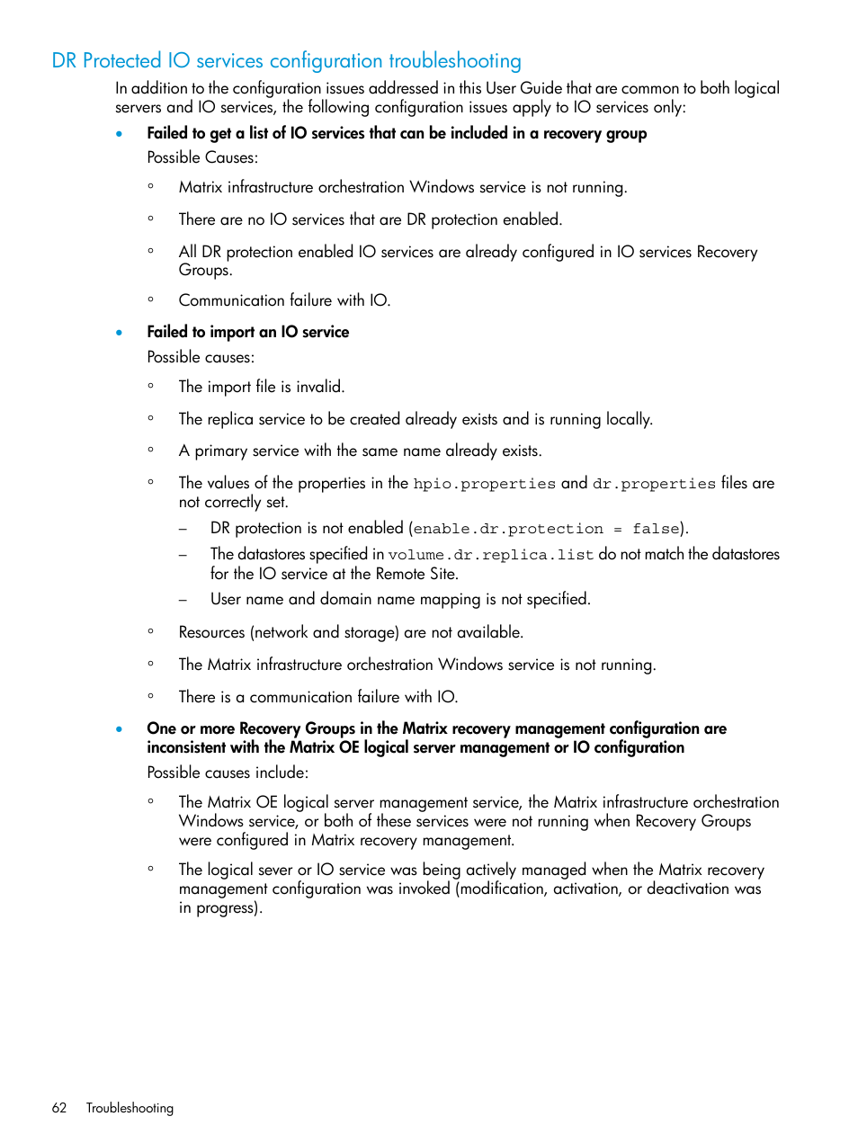 HP Matrix Operating Environment Software User Manual | Page 62 / 74