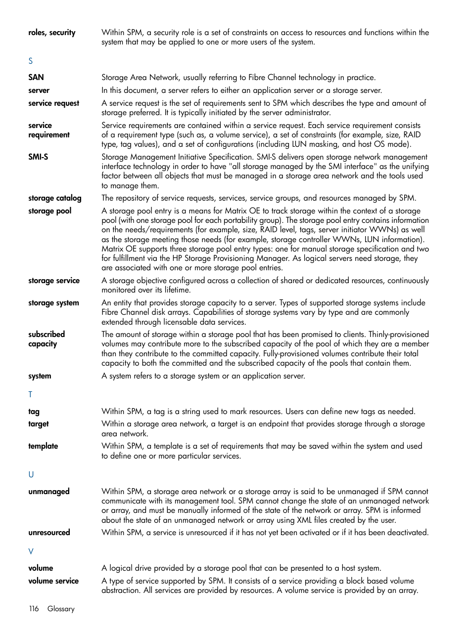 HP Matrix Operating Environment Software User Manual | Page 116 / 120