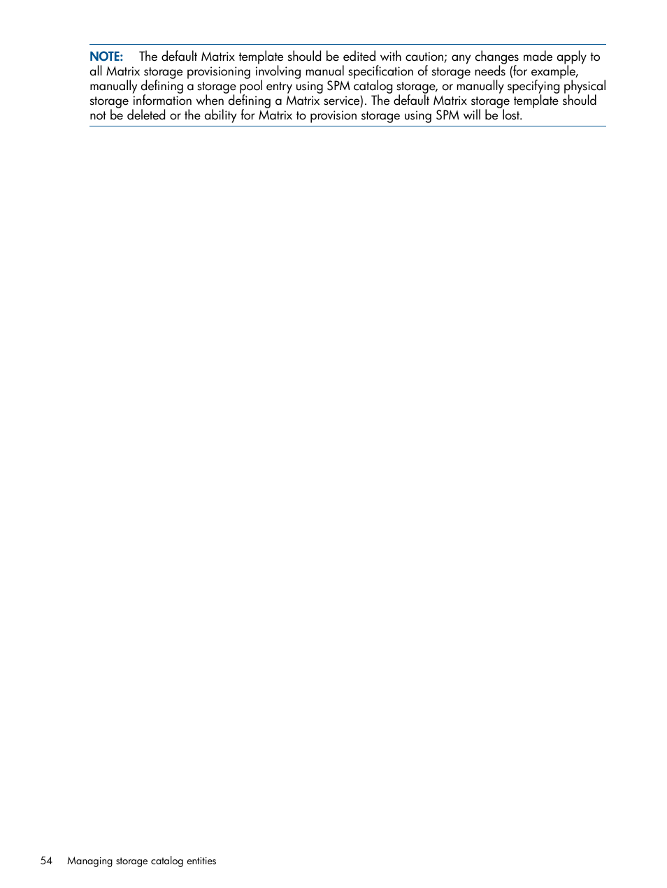 HP Matrix Operating Environment Software User Manual | Page 54 / 120