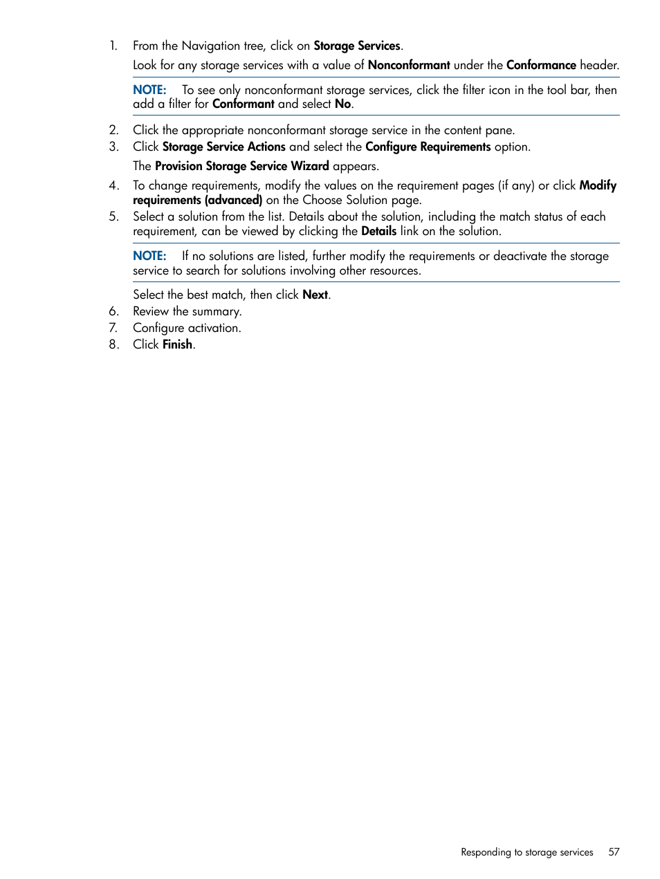 HP Matrix Operating Environment Software User Manual | Page 57 / 120