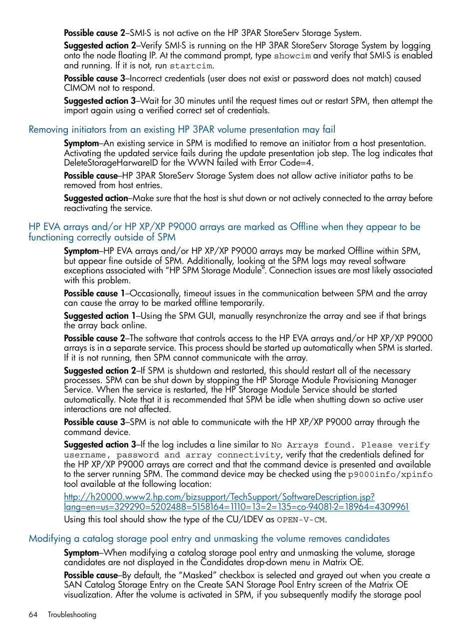 HP Matrix Operating Environment Software User Manual | Page 64 / 120