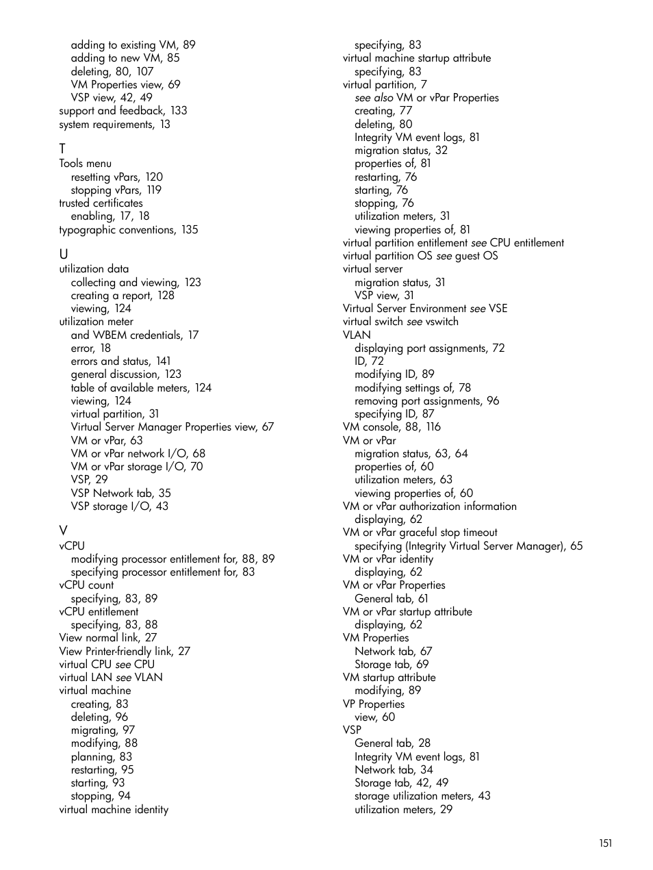 HP Matrix Operating Environment Software User Manual | Page 151 / 152