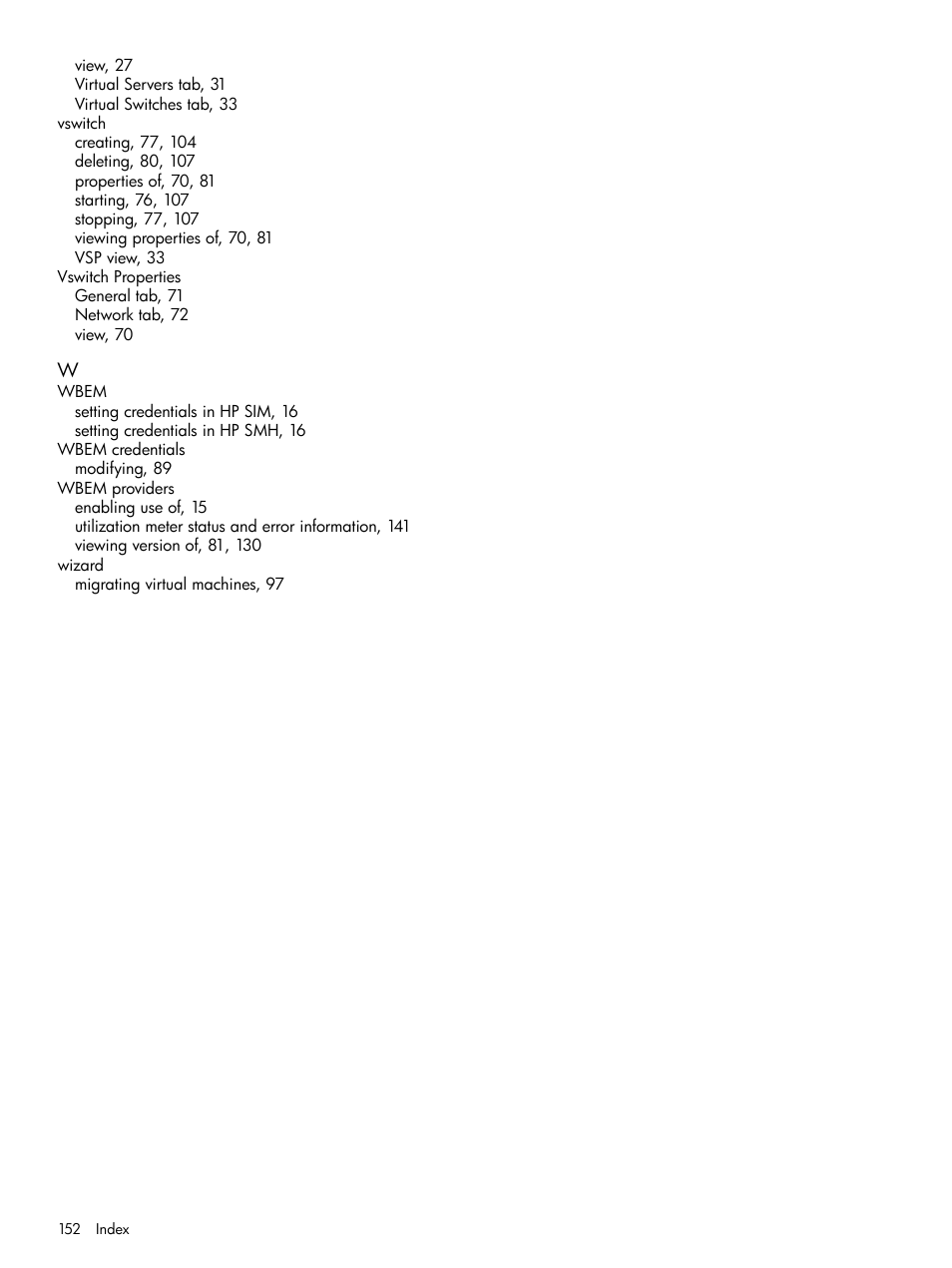 HP Matrix Operating Environment Software User Manual | Page 152 / 152