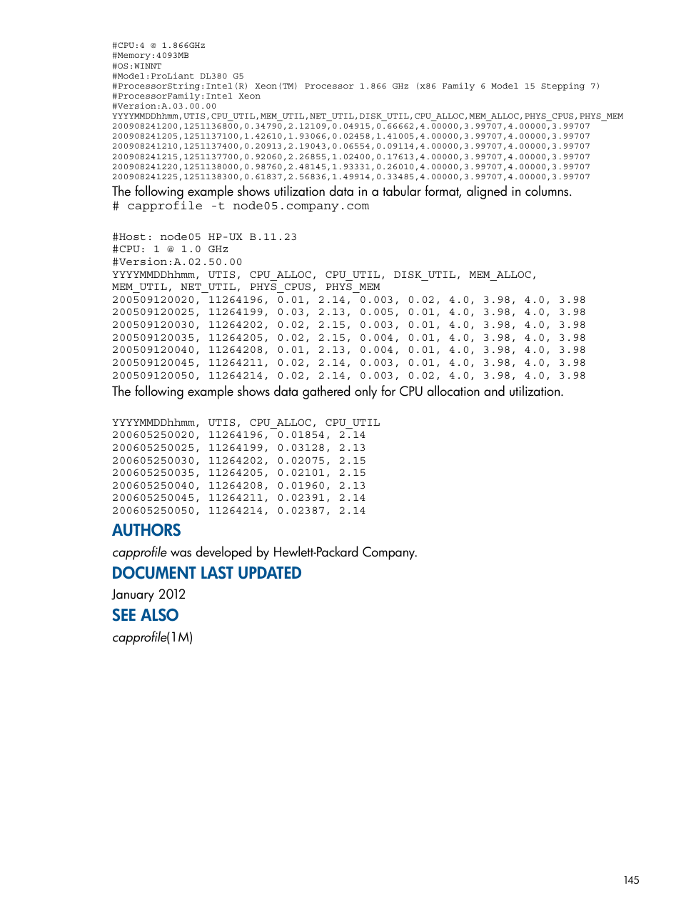 Authors, Document last updated, See also | HP Matrix Operating Environment Software User Manual | Page 145 / 189