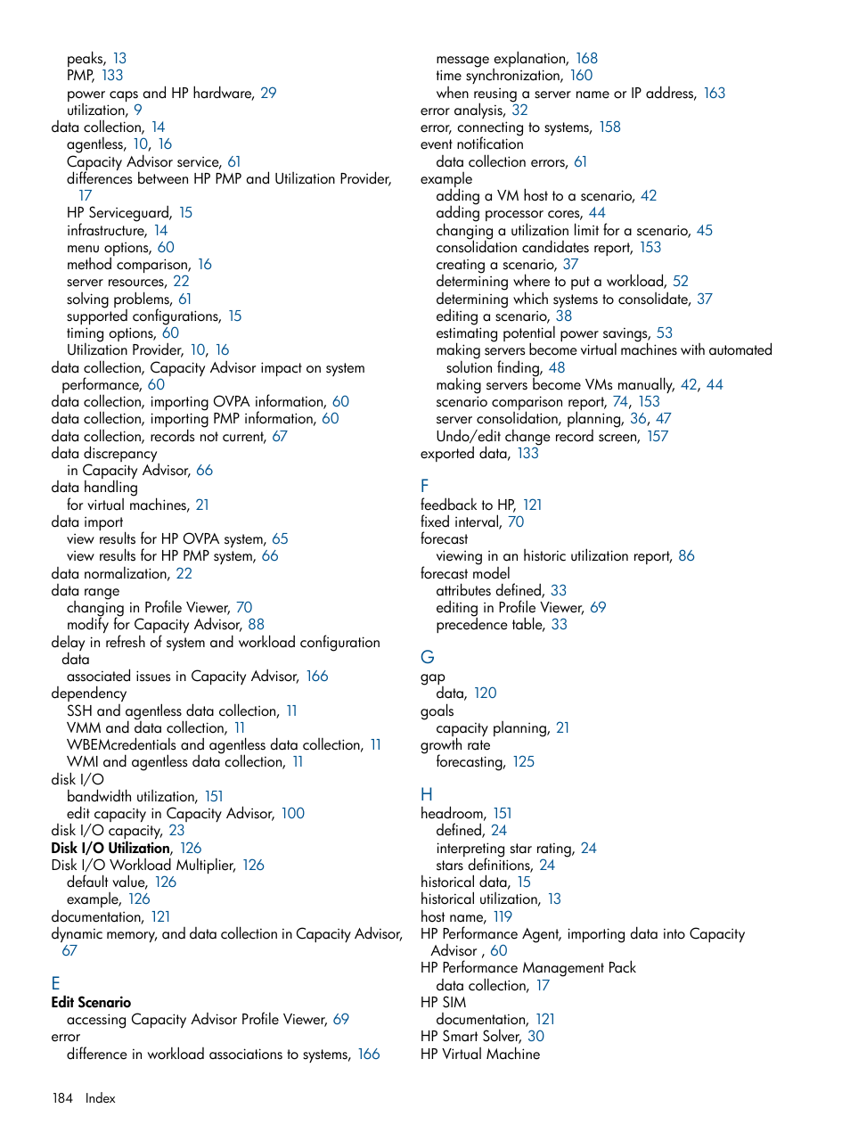 HP Matrix Operating Environment Software User Manual | Page 184 / 189