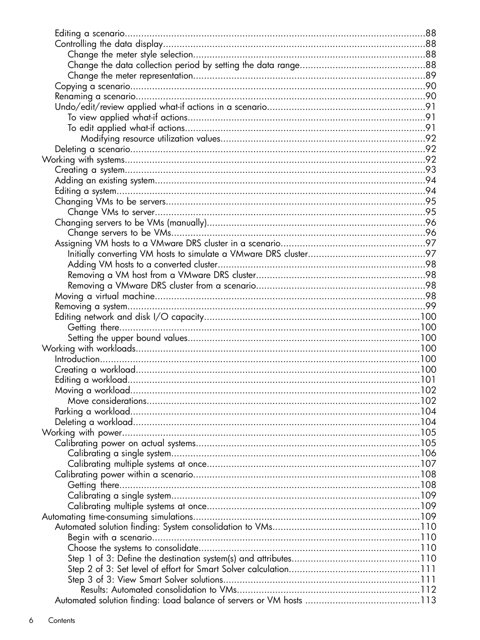 HP Matrix Operating Environment Software User Manual | Page 6 / 189