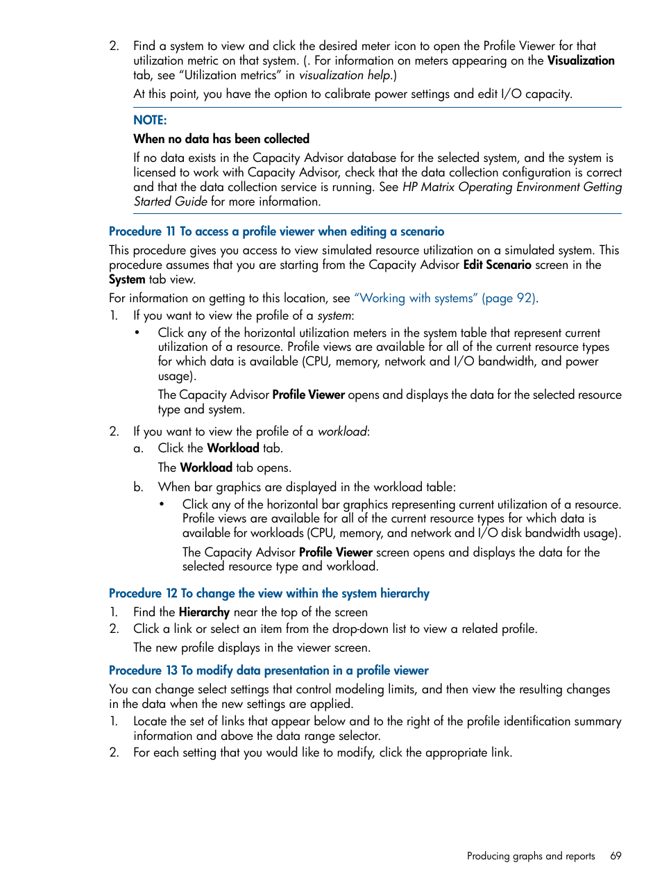 HP Matrix Operating Environment Software User Manual | Page 69 / 189