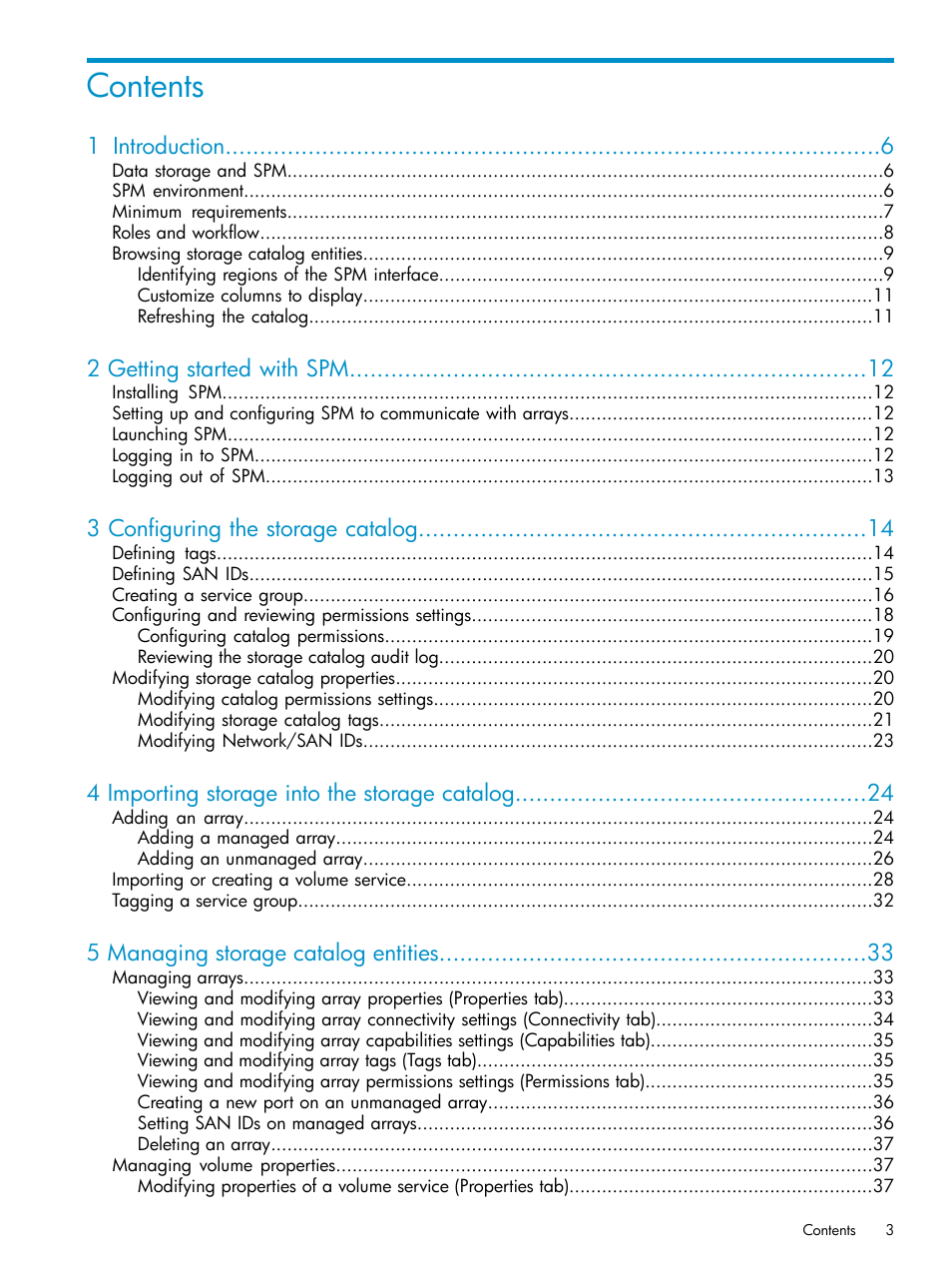 HP Matrix Operating Environment Software User Manual | Page 3 / 63