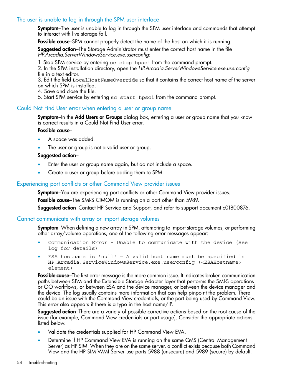 HP Matrix Operating Environment Software User Manual | Page 54 / 63