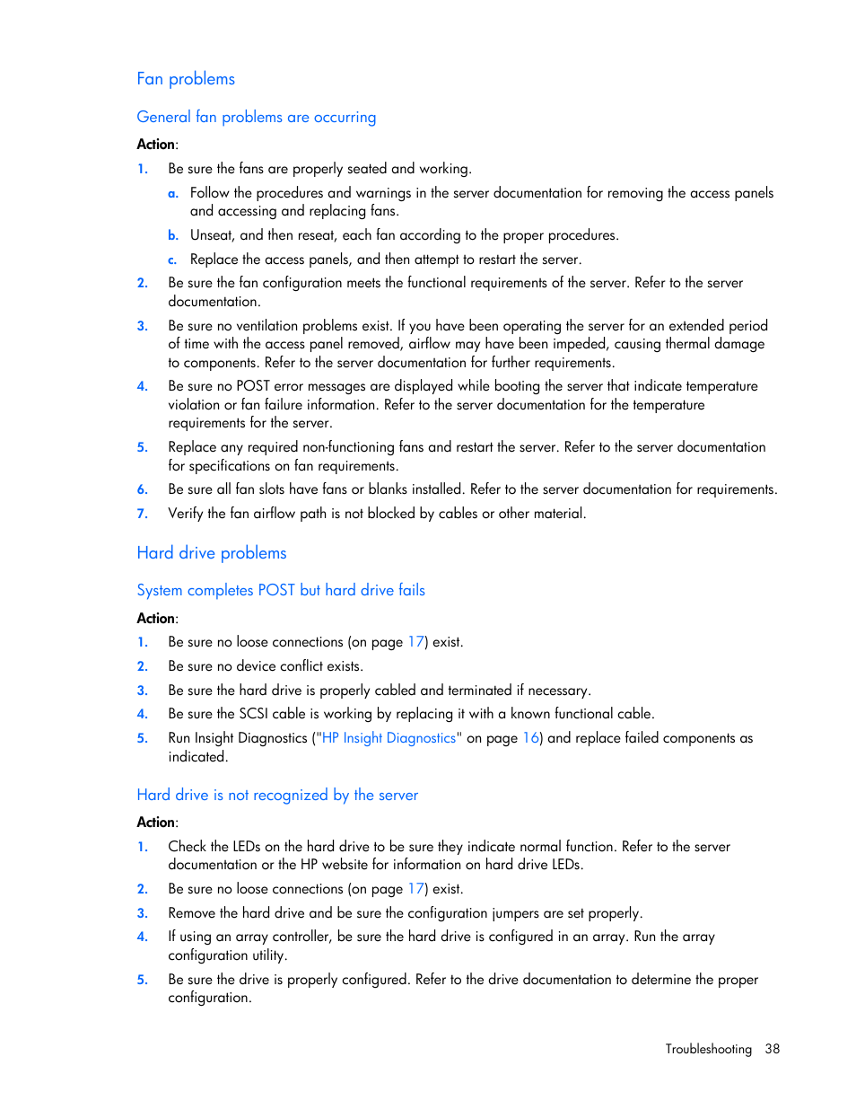 HP ProLiant DL145 G3 Server User Manual | Page 38 / 81